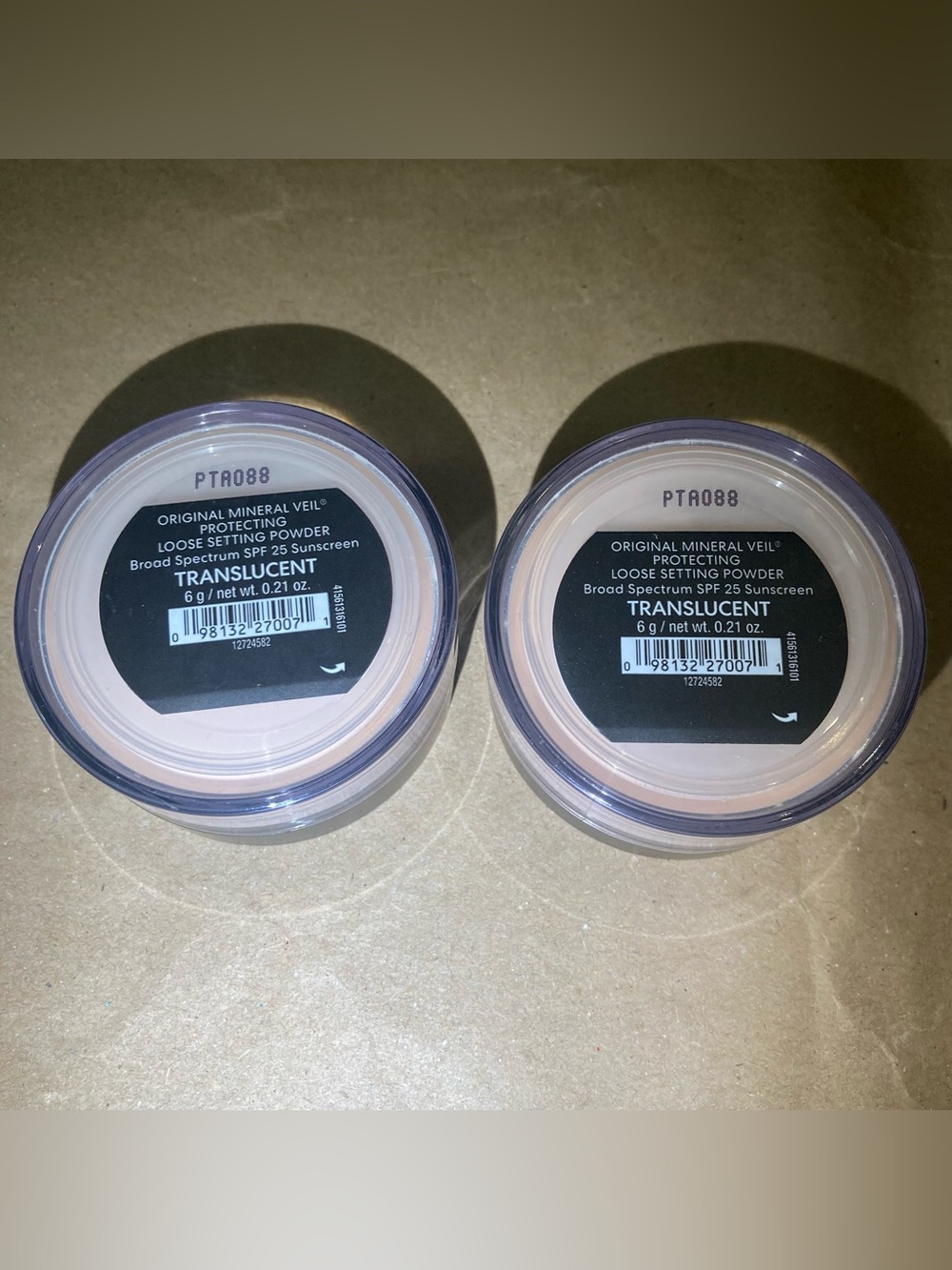 2 x bareminerals original mineral veil